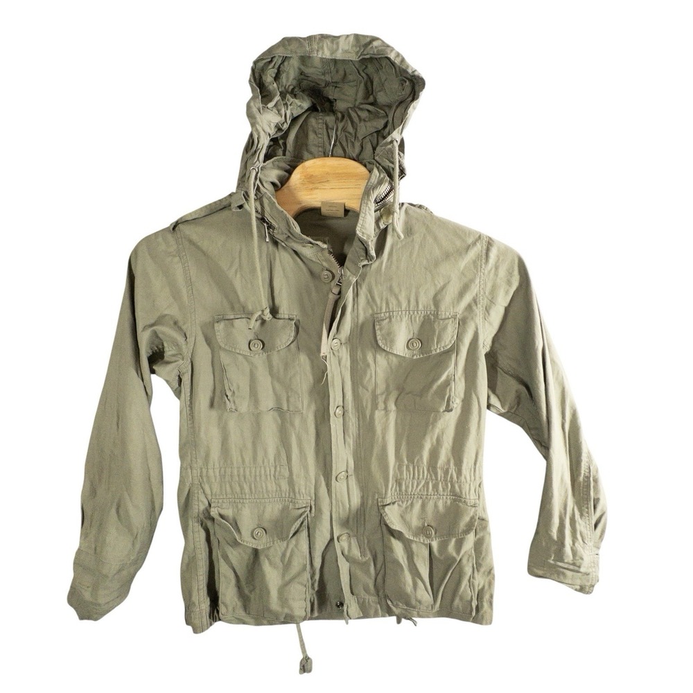 Rothco M-65‎ Field Jacket Hooded OD Green Mens Small Outdoors Hunting Gorpcore